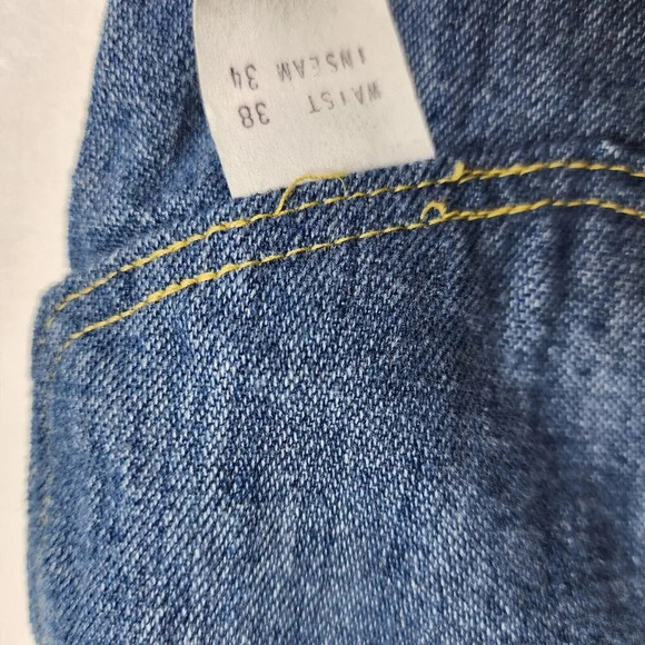 Vintage Gauchos Zip Flare Denim Jeans Scovill Zipper USA Size 33 x‎ 33 - Picture 10 of 11